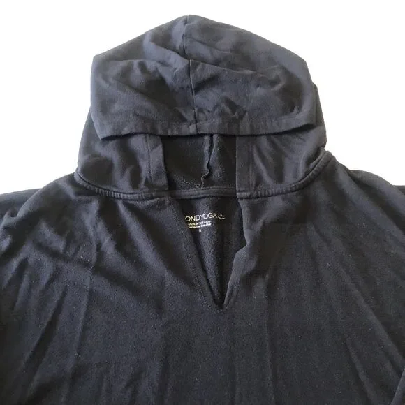 Beyond Yoga Women’s Black Cropped Hoodie Sweatshirt Lightweight Size Small - Picture 8 of 11